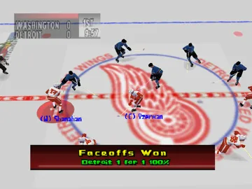 NHL Breakaway 99 (Europe) screen shot game playing